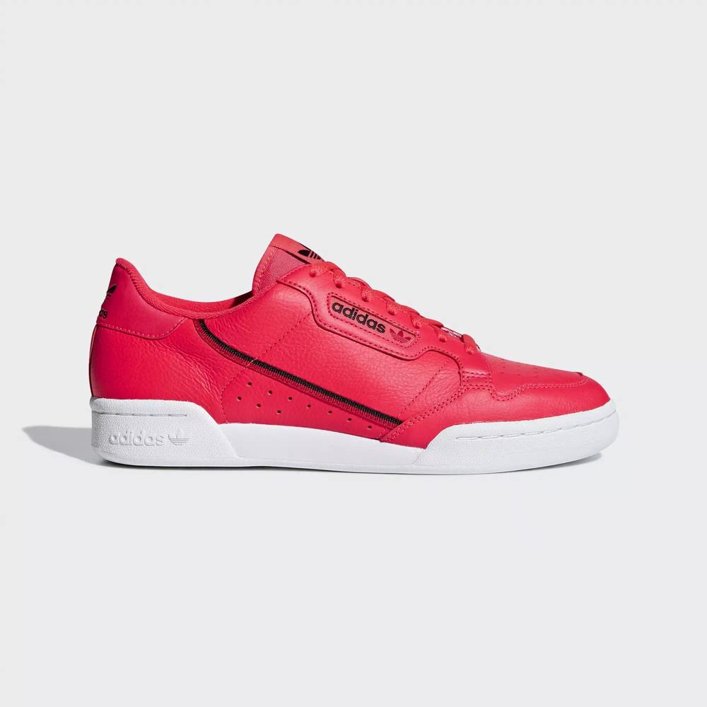 Adidas Continental 80 Tenis Rojos Para Hombre (MX-54620)